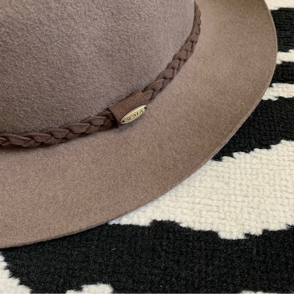 Scala Vintage Brown Wool Fedora Hat - Picture 6 of 10